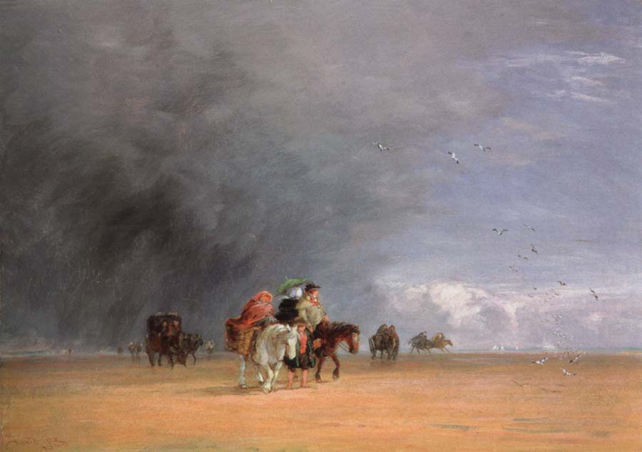 David Cox crossing the sands